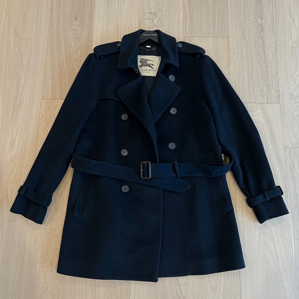 Burberry Men's Double Breasted Cashmere/Wool Trench Coat 🧥 men’s size 50